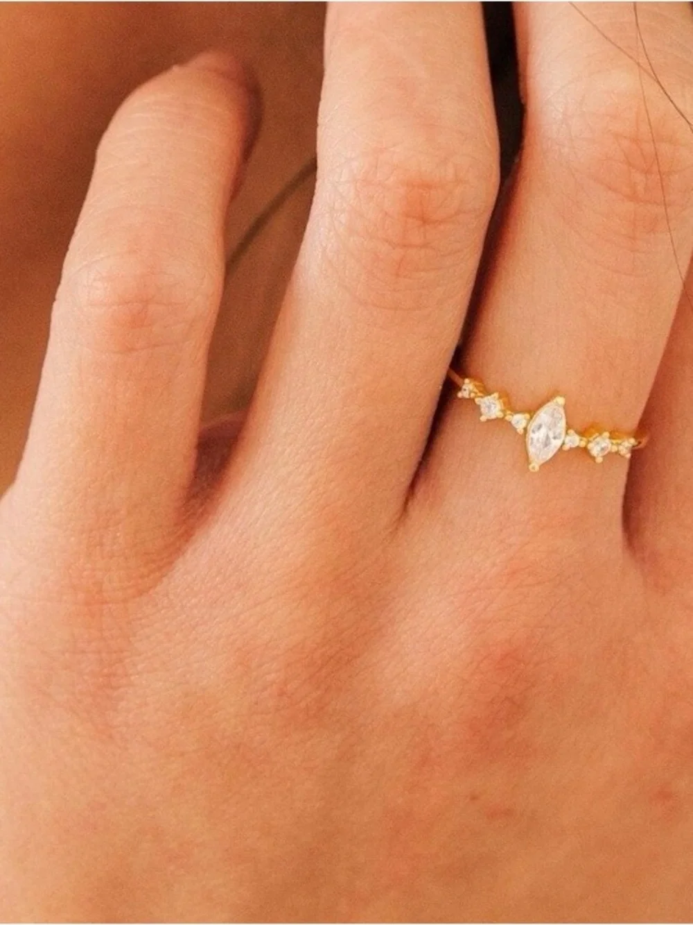 Caitlyn Minimalist Eternity Ring • Size 8 - Picture 1 of 3